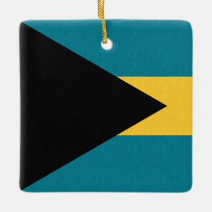 Bahamas Flag Ceramic Ornament