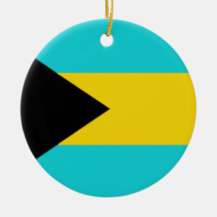 Bahamas Flag Ceramic Ornament