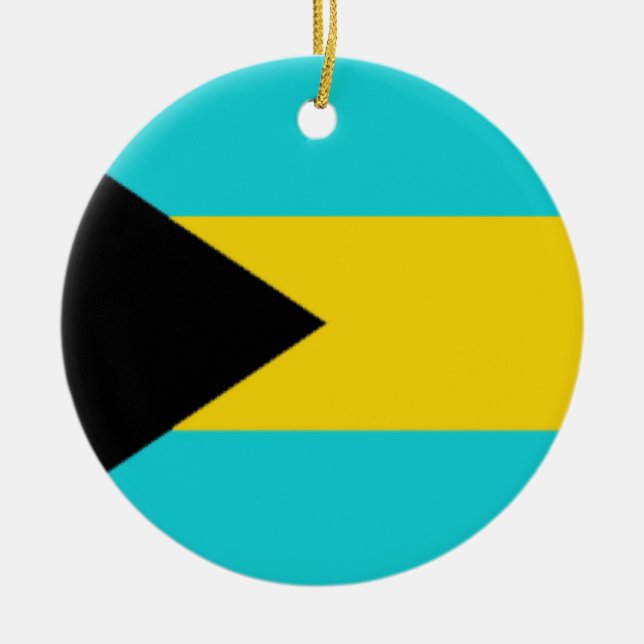 Bahamas Flag Ceramic Ornament (Front)