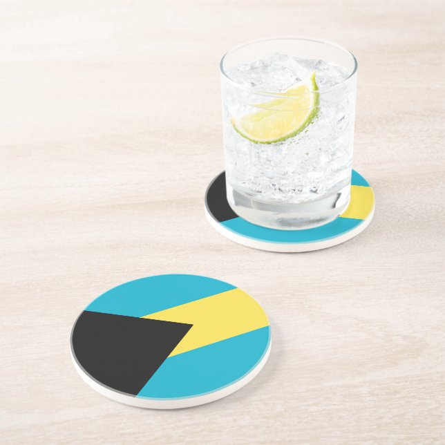 Bahamas flag coaster (Side)