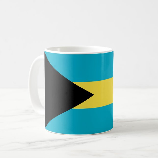 Bahamas Flag Coffee Mug (Front Left)