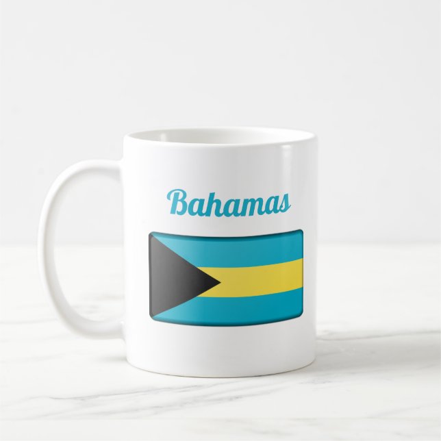 Bahamas Flag  Coffee Mug (Left)