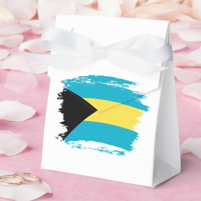 Bahamas flag favor box (Wedding)