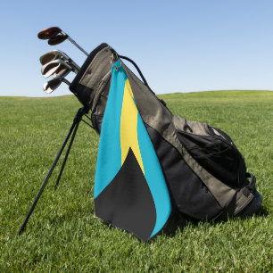Bahamas flag golf towel