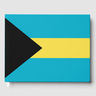 Bahamas flag guest book