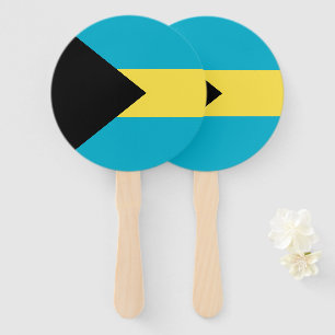 Bahamas flag hand fan