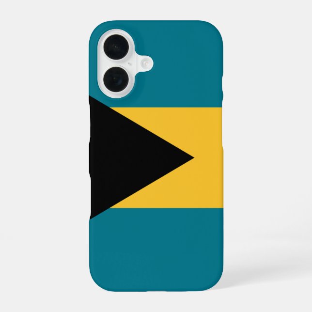 Bahamas Flag iPhone 16 Case (Back)