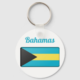 Bahamas Flag  Keychain