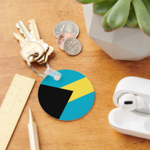 Bahamas flag keychain