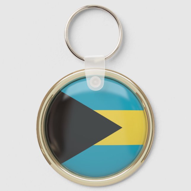 Bahamas  Flag    Keychain (Front)