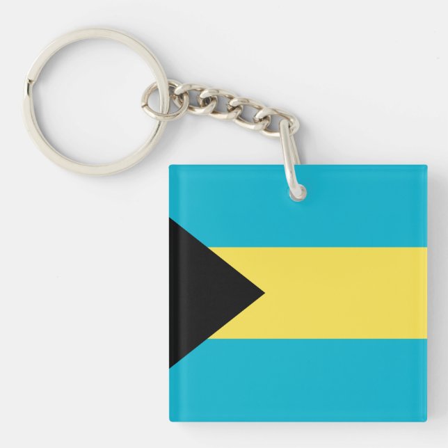 Bahamas Flag Keychain (Front)
