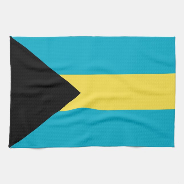 Bahamas flag kitchen towel (Horizontal)