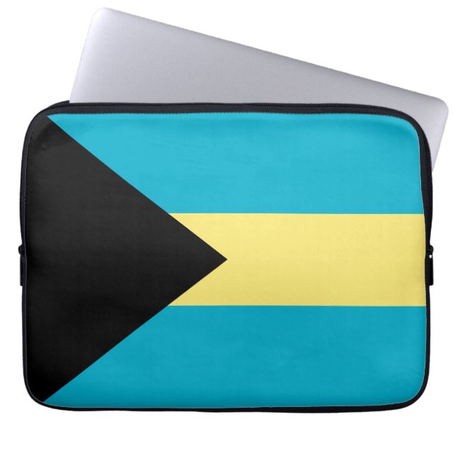 Bahamas flag laptop sleeve (Front)