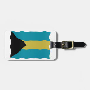 Bahamas flag luggage tag