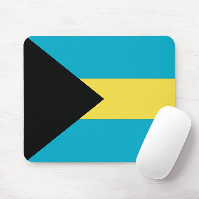 Bahamas flag mouse pad (With Mouse)