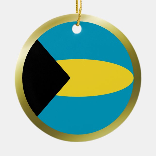 Bahamas Flag Ornament (Front)