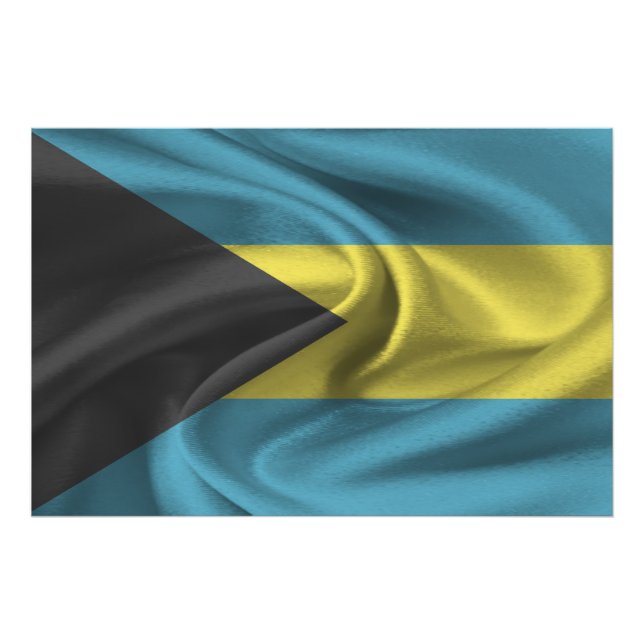  Bahamas Flag Photo Print (Front)