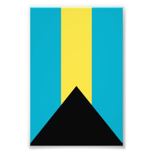 Bahamas flag photo print