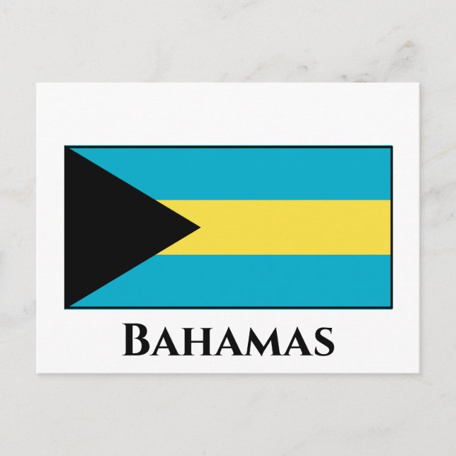 Bahamas Flag Postcard (Front)