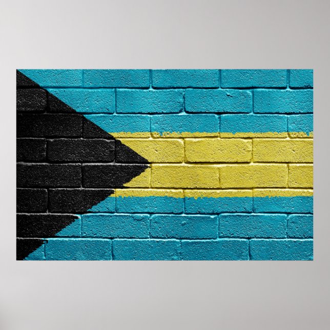 Bahamas flag poster (Front)