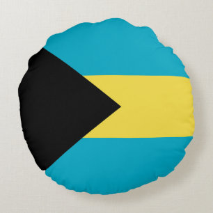 Bahamas flag round pillow