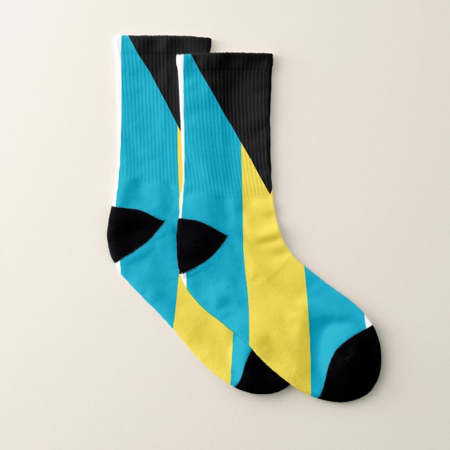 Bahamas flag socks (Pair)
