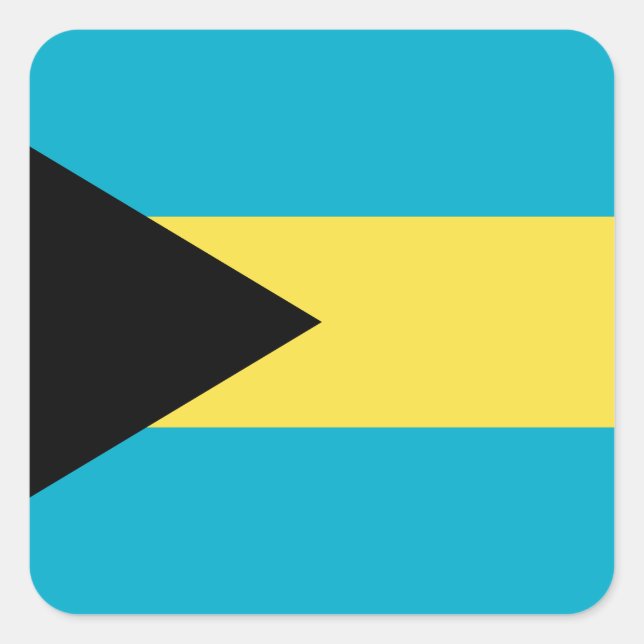 Bahamas Flag Square Sticker (Front)