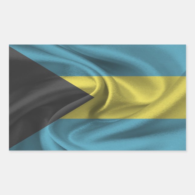  Bahamas Flag Sticker (Front)