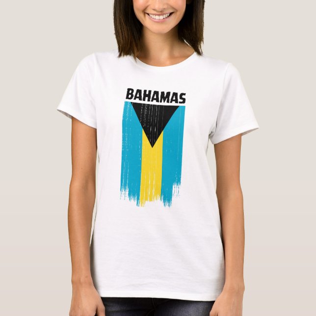 Bahamas Flag  T-Shirt (Front)