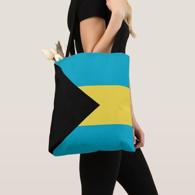 Bahamas flag tote bag (Close Up)