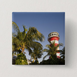 Bahamas, Grand Bahama Island, Freeport, Setting 2 Inch Square Button