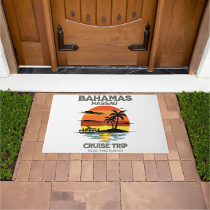 Bahamas Harbour Cruise Sunset Doormat
