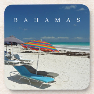 Bahamas Harbour Island Beach view coasters