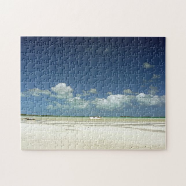 Bahamas Harbour Island beach view puzzle (Horizontal)