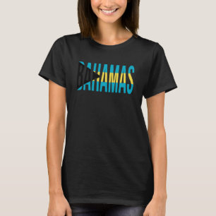Bahamas In Flag Colours T-Shirt