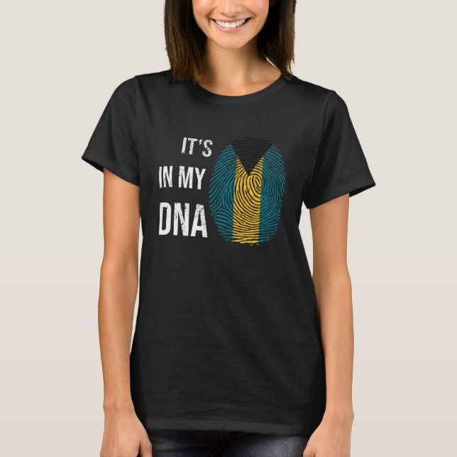 Bahamas It s In My DNA Caribbean Vacation Bahamas T-Shirt (Front)