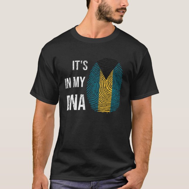 Bahamas It s In My DNA Caribbean Vacation Bahamas T-Shirt (Front)