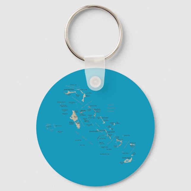Bahamas Map Keychain (Front)