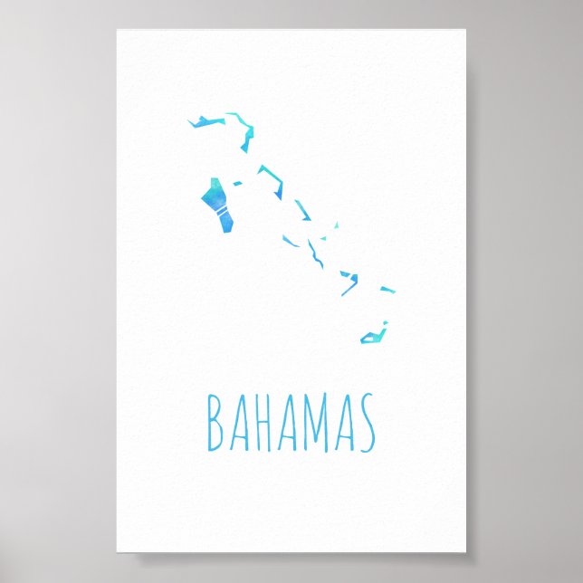Bahamas Map Poster (Front)