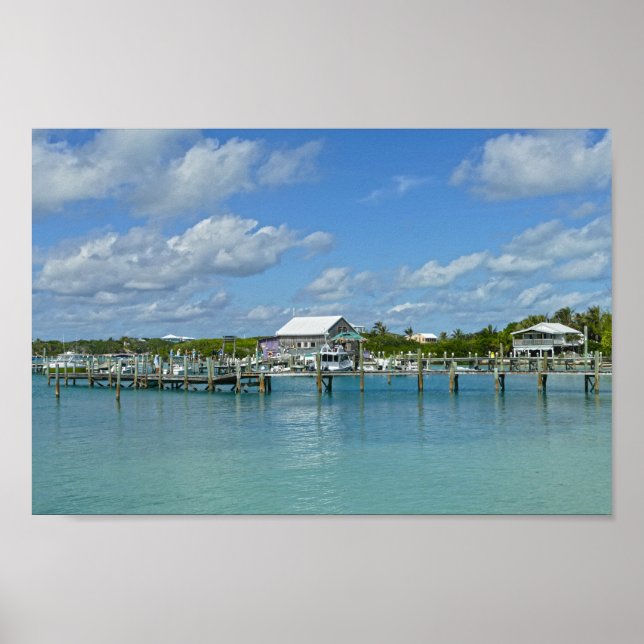 Bahamas Marina, Great Abaco Island Poster (Front)