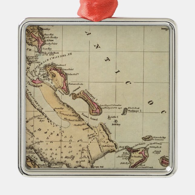 Bahamas Metal Ornament (Front)