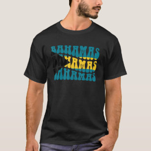 Bahamas Nassau Beach Vintage Palm Trees Vacation_1 T-Shirt