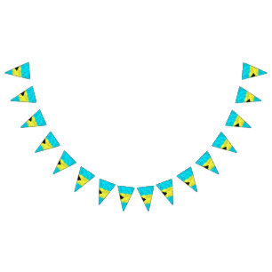 Bahamas Oil Painting Drawing Bunting Flags