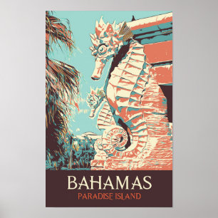 Bahamas Paradise Island, Atlantis sprawling resort Poster