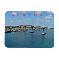 Bahamas Paradise Island Bridge view fridge magnet