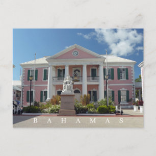 Bahamas Parliament building view postcard