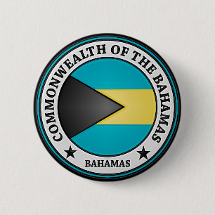 Bahamas Round Emblem 2 Inch Round Button