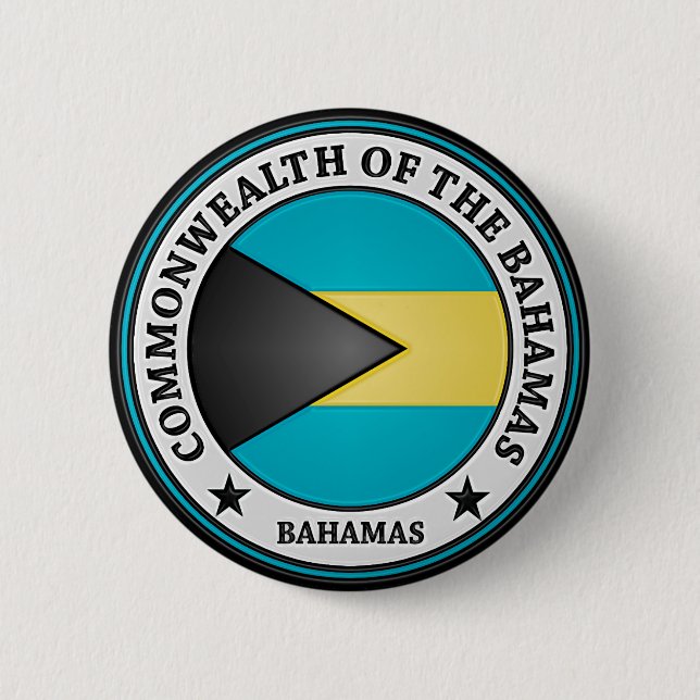 Bahamas Round Emblem 2 Inch Round Button (Front)