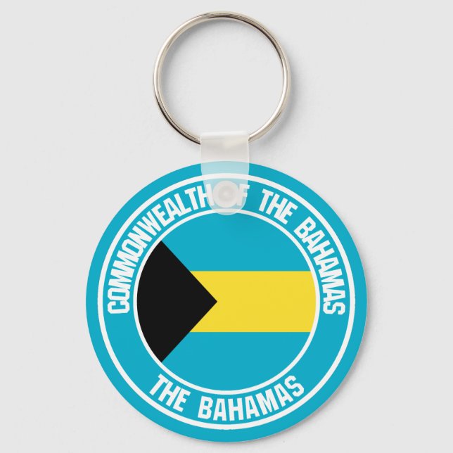Bahamas Round Emblem Keychain (Front)