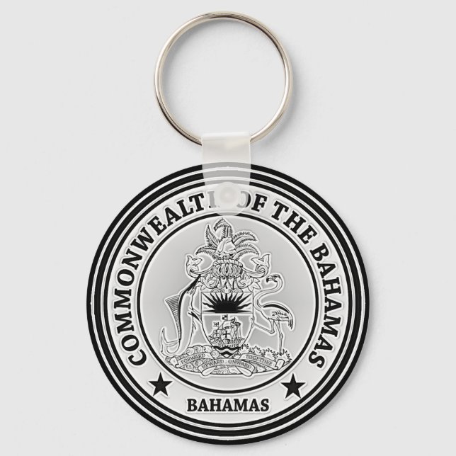 Bahamas Round Emblem Keychain (Front)